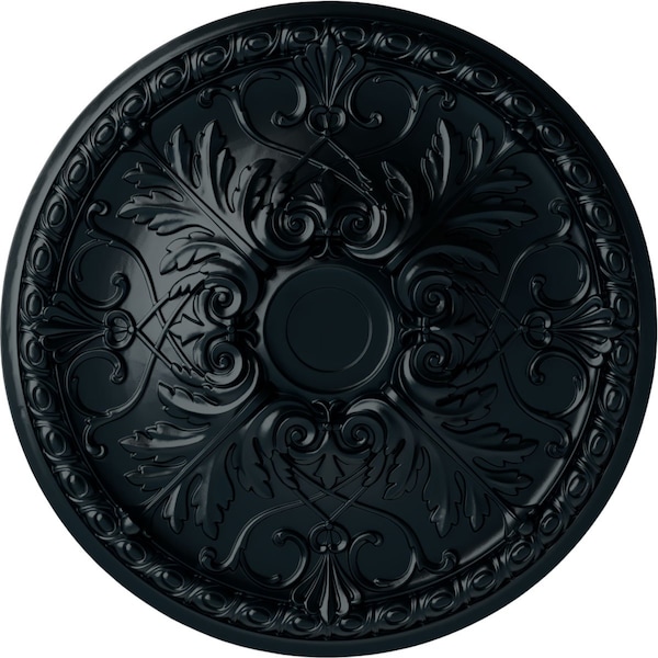 Ekena Millwork Tristan Ceiling Medallion (Fits Canopies up to 6 1/4"), Hnd-Painted Night Shade, 32 3/8"OD x 3 1/2"P CM32TNNSF - main